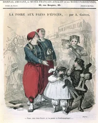 The Gingerbread Fair, n.1860 (värikaiverrus)